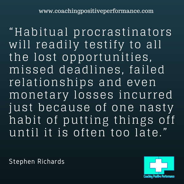 habitual habit of procrastination habitual habit of procrastination