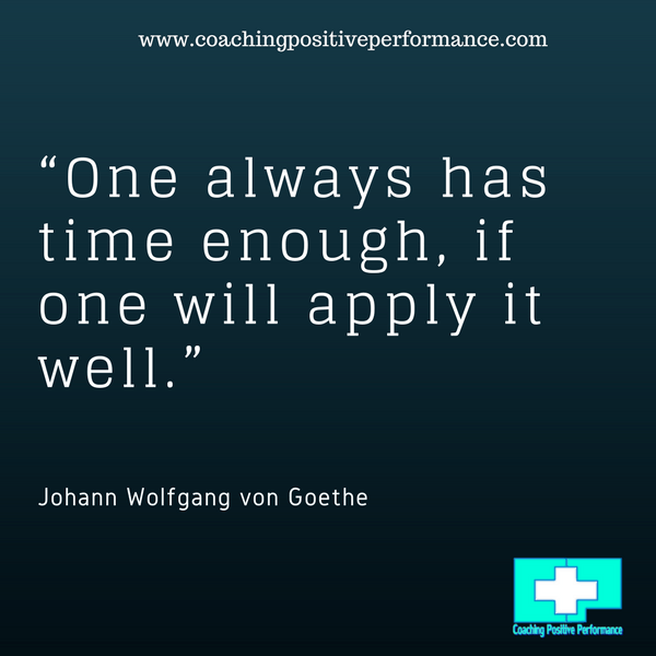 one always has time enough poor time management