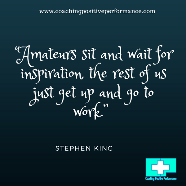 Amateurs sit and wait for inspiration personal productivity system