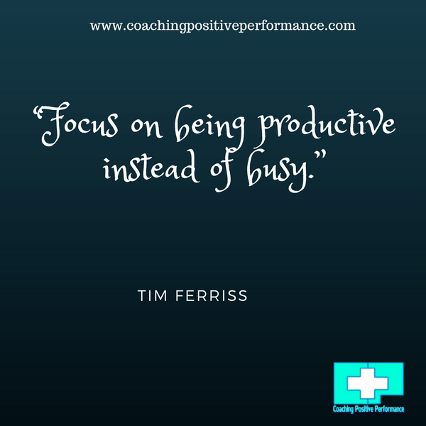 Focus on being productive personal productivity system