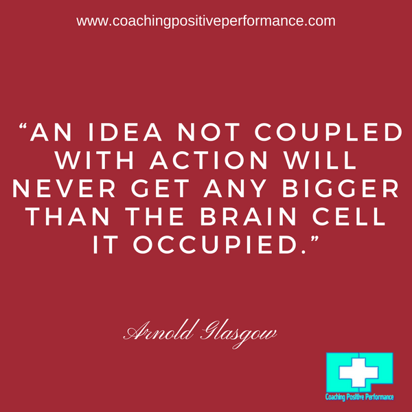 an idea not coupled with action action overcomes procrastination