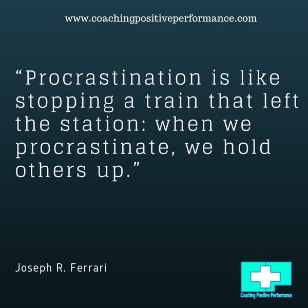 stopping a train causes of procrastination